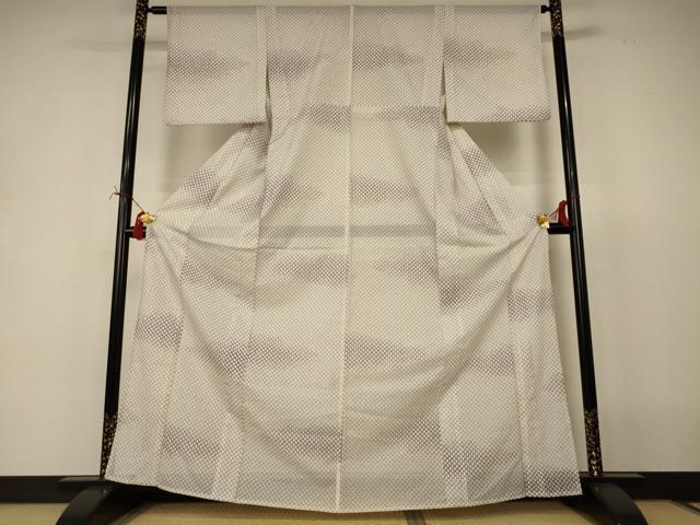 平和屋着物*夏物 小紋 絽 網目文 洗える着物 AABJ2448jd