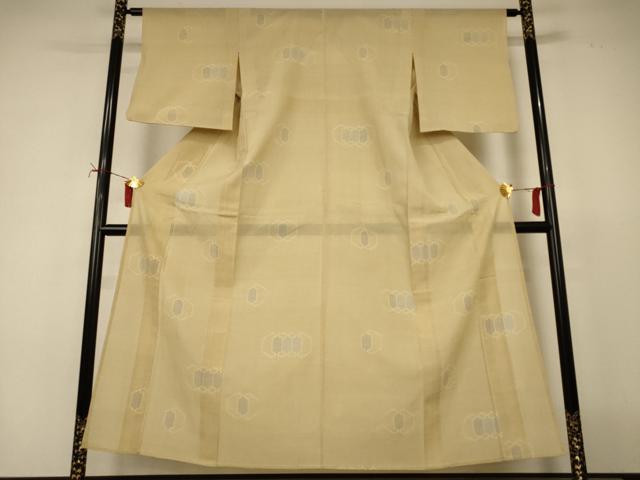 平和屋着物*夏物 紗紬 亀甲文 三越扱い 正絹 逸品 AABJ2452jd