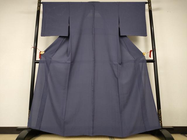 平和屋着物*夏物 色無地 縦絽 褐色 正絹 逸品 未使用 AABJ2460jd
