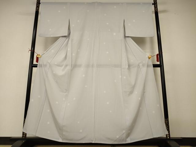 平和屋着物*夏物 小紋 絽 丸文 蛍暈し 正絹 逸品 AABJ2470jd