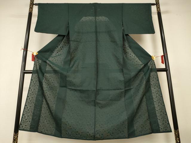 平和屋着物*夏物 小紋 風通紗 草花文 正絹 逸品 AABJ2473jd