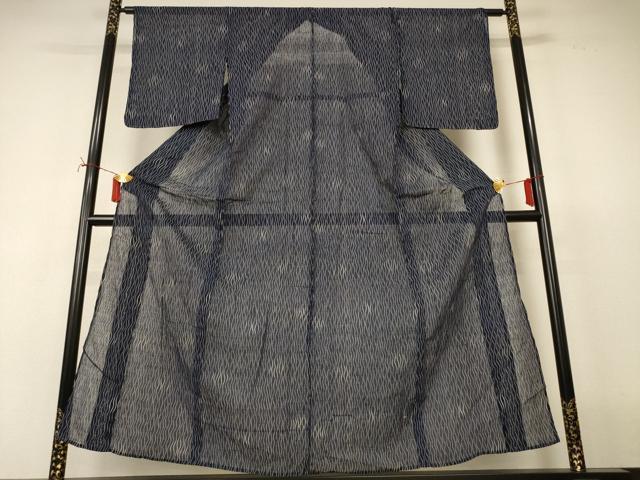平和屋着物*夏物 小紋 紗 変わり縞 正絹 逸品 AABJ2477jd