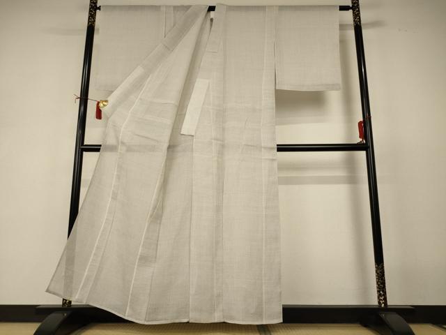 平和屋着物*夏物 上布 十字絣 麻 逸品 AABJ2483jd