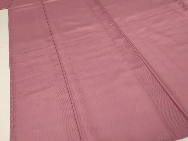 平和屋着物*夏物 色無地 絽 退紅色 洗える着物 AABJ2494jd