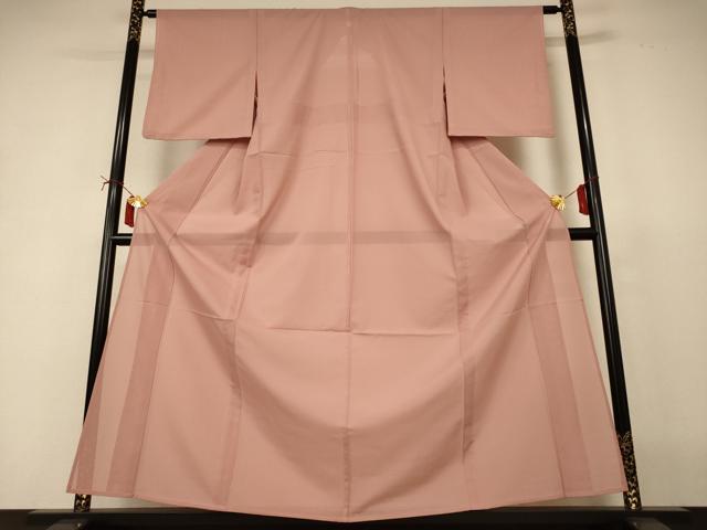 平和屋着物*夏物 洗える最高級着物 <英>はなぶさ謹製 色無地 絽 ときがら茶色 洗える着物 AABJ2506jd