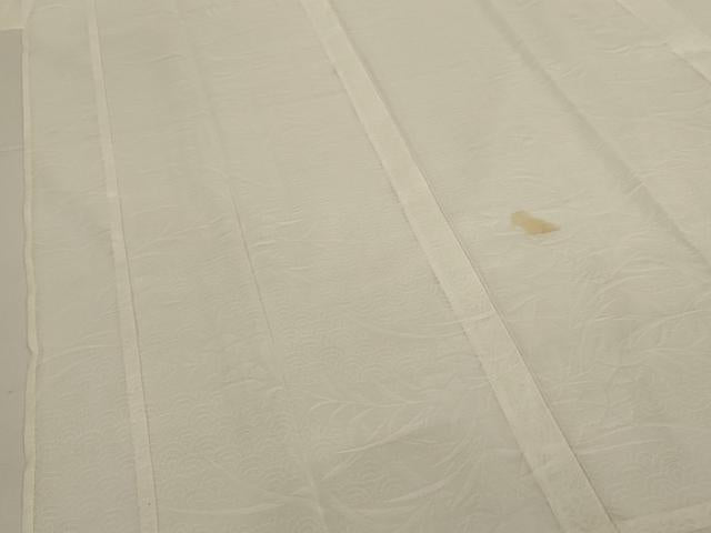 平和屋着物*夏物 長襦袢 吉祥草花紋紗 白色 洗える着物 AABJ2511jd