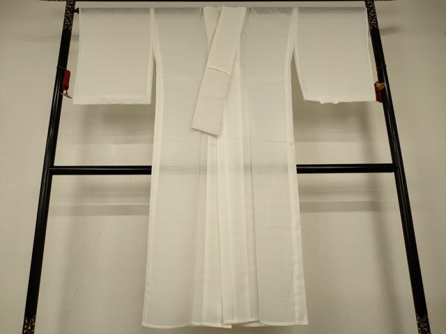 平和屋着物*夏物 長襦袢 変わり絽 白色 洗える着物 AABJ2514jd
