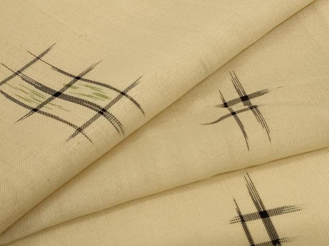 平和屋着物*夏物 紗紬 絣文 正絹 逸品 AABJ2517jd