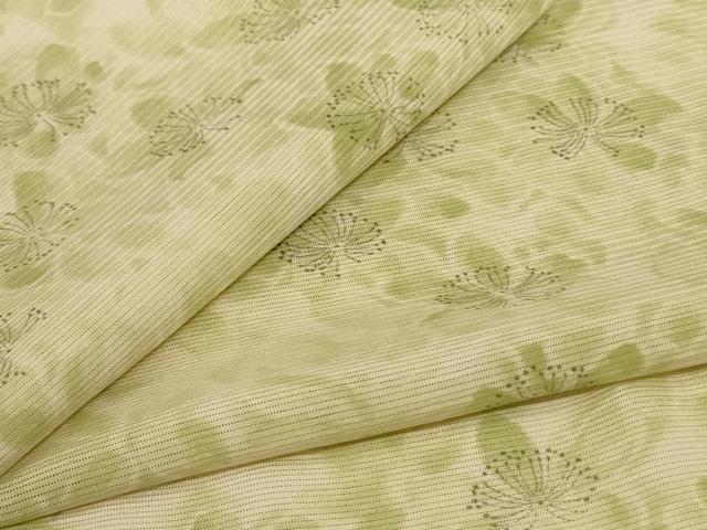 平和屋着物*夏物 小紋 絽 手描き 枝花文 正絹 逸品 AABJ2533jd