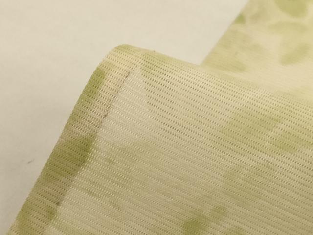 平和屋着物*夏物 小紋 絽 手描き 枝花文 正絹 逸品 AABJ2533jd