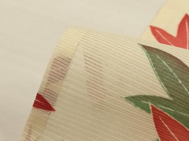 平和屋着物*夏物 振袖 絽 楓文 正絹 逸品 AABJ2535jd