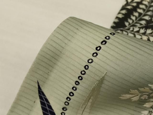 平和屋着物*夏物 アンティーク 大正ロマン 黒留袖 絽 刺繍 草花文 暈し染め 正絹 逸品 AABJ2544jd