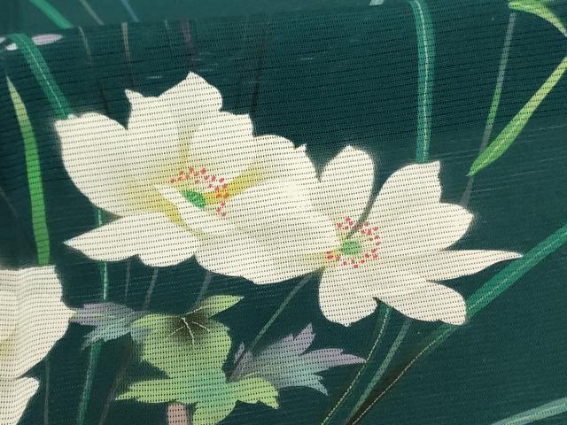 平和屋着物*夏物 訪問着 絽 草花文 正絹 逸品 AABJ2552jd