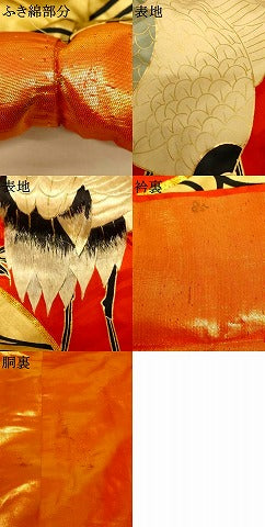 平和屋本店●色打掛 婚礼 和装 花嫁 結婚式 神社挙式 群れ鶴光琳水 駒刺繍 金彩 金糸 逸品 AABJ2656fw
