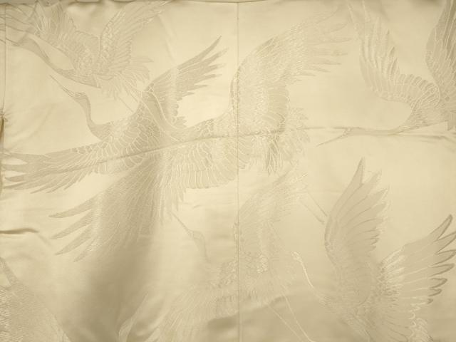 平和屋本店●白打掛 白無垢 和装 婚礼 結婚式 花嫁 神社挙式 唐織 飛鶴文 逸品 AABJ2682fw