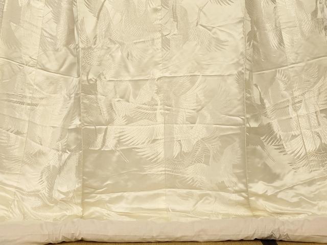 平和屋本店●白打掛 白無垢 和装 婚礼 結婚式 花嫁 神社挙式 唐織 飛鶴文 逸品 AABJ2690fw
