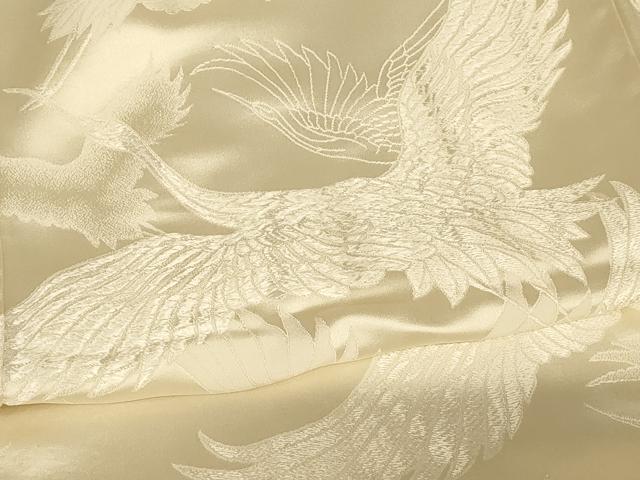 平和屋本店●白打掛 白無垢 和装 婚礼 結婚式 花嫁 神社挙式 唐織 飛鶴文 金銀彩 逸品 AABJ2693fw
