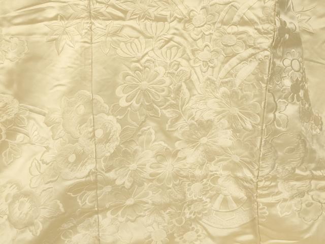 平和屋本店●白打掛 白無垢 和装 婚礼 結婚式 花嫁 神社挙式 総刺繍 花車文 逸品 AABJ2696fw