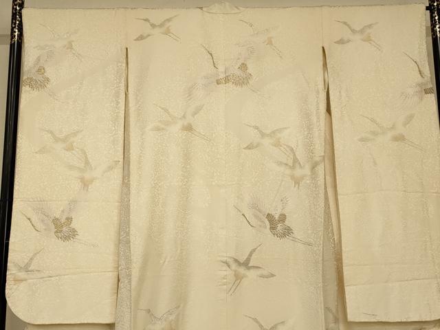 平和屋本店●色打掛 和装 婚礼 結婚式 花嫁 神社挙式 唐織 飛鶴更紗花文 金銀糸 逸品 AABJ2708fw