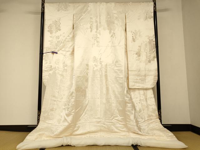 平和屋本店●白打掛 白無垢 和装 婚礼 結婚式 花嫁 神社挙式 唐織 薔薇文 逸品 AABJ2709fw