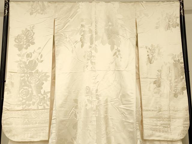 平和屋本店●白打掛 白無垢 和装 婚礼 結婚式 花嫁 神社挙式 唐織 薔薇文 逸品 AABJ2709fw
