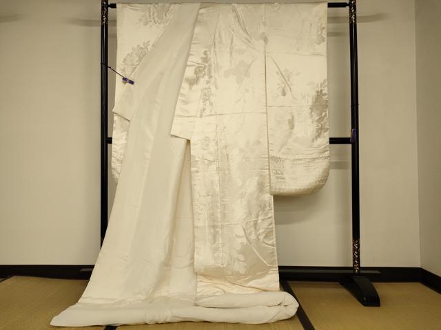 平和屋本店●白打掛 白無垢 和装 婚礼 結婚式 花嫁 神社挙式 唐織 薔薇文 逸品 AABJ2709fw