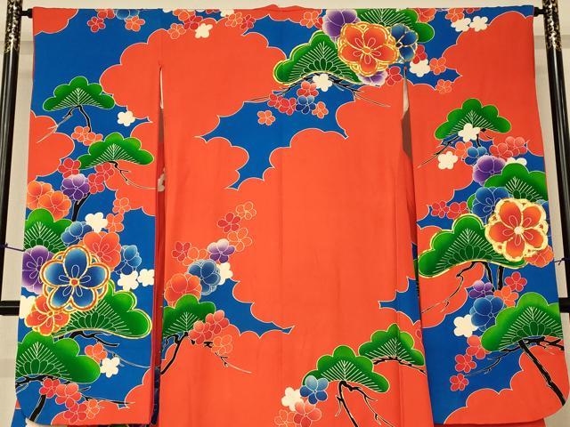 平和屋本店●お引きずり・お引き摺り・引き振袖 和装 結婚式 舞妓 芸妓 芸者 衣装 駒刺繍 雲取り松竹梅文 AABJ2726fw