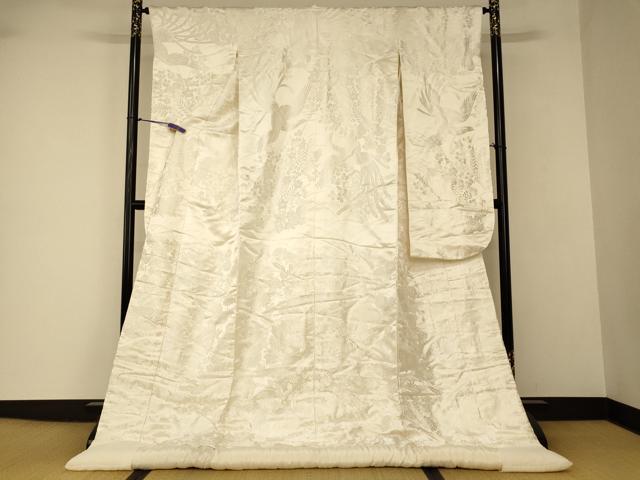 平和屋本店●白打掛 白無垢 和装 婚礼 結婚式 花嫁 神社挙式 唐織 鳳凰草花文 逸品 AABJ2731fw