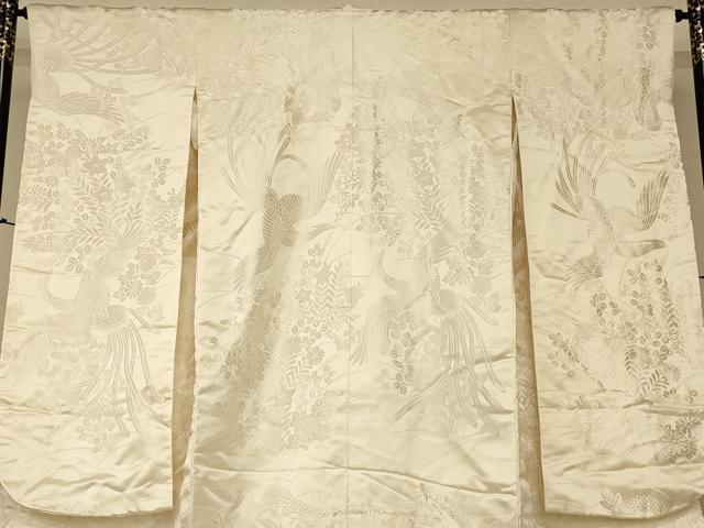 平和屋本店●白打掛 白無垢 和装 婚礼 結婚式 花嫁 神社挙式 唐織 鳳凰草花文 逸品 AABJ2731fw