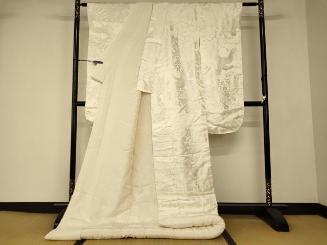 平和屋本店●白打掛 白無垢 和装 婚礼 結婚式 花嫁 神社挙式 唐織 鳳凰草花文 逸品 AABJ2731fw