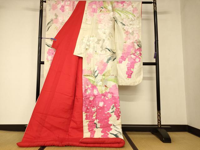平和屋本店●色打掛 和装 婚礼 結婚式 花嫁 神社挙式 総刺繍 鳳凰枝花文 金銀糸 銀通し地 逸品 AABJ2748fw