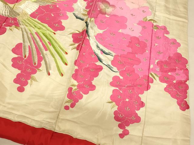 平和屋本店●色打掛 和装 婚礼 結婚式 花嫁 神社挙式 総刺繍 鳳凰枝花文 金銀糸 銀通し地 逸品 AABJ2748fw