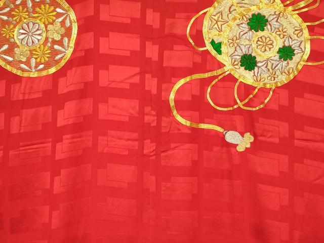 平和屋本店●お引きずり・お引き摺り・引き振袖 和装 結婚式 舞妓 芸妓 芸者 衣装 駒刺繍 花鼓文 金糸 逸品 AABJ2754fw