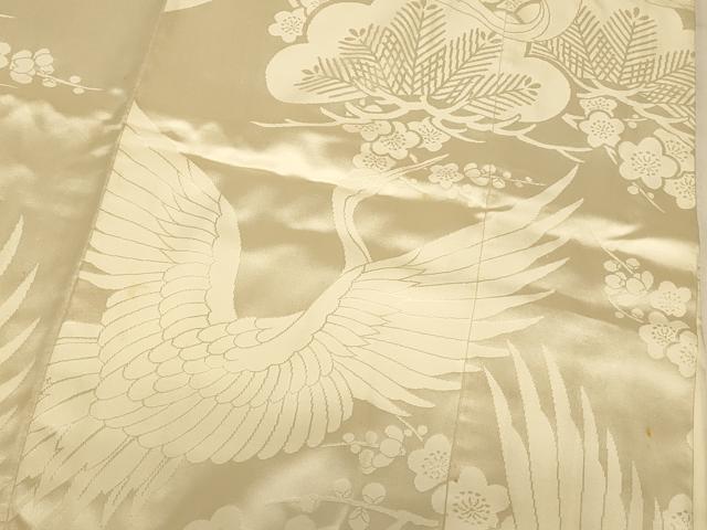 平和屋本店●白打掛 白無垢 和装 婚礼 結婚式 花嫁 神社挙式 飛鶴松梅文 逸品 AABJ2767fw