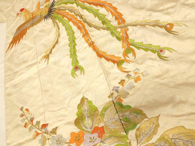 平和屋本店●色打掛 和装 婚礼 結婚式 花嫁 神社挙式 総刺繍 鳳凰草花文 金銀糸 逸品 AABJ2770fw