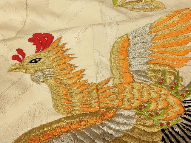 平和屋本店●色打掛 和装 婚礼 結婚式 花嫁 神社挙式 総刺繍 鳳凰草花文 金銀糸 逸品 AABJ2770fw