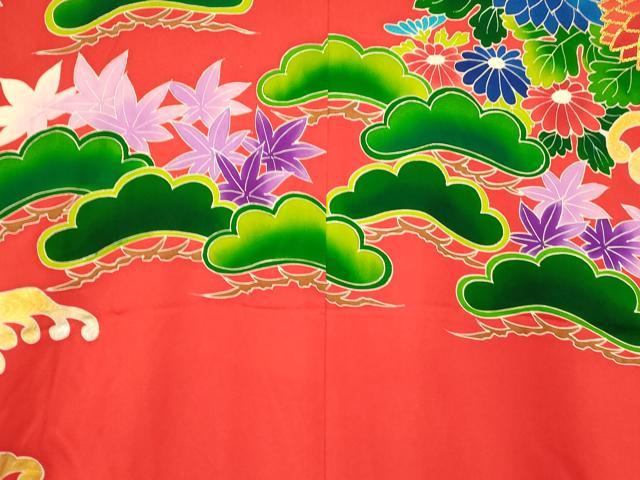 平和屋本店●お引きずり・お引き摺り・引き振袖 和装 結婚式 舞妓 芸妓 芸者 衣装 駒刺繍 立波草花文 金銀彩 逸品 AABJ2772fw