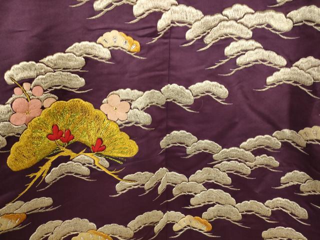 平和屋本店●色打掛 和装 婚礼 結婚式 花嫁 神社挙式 総刺繍 枝梅松文 金銀糸 逸品 AABJ2785fw