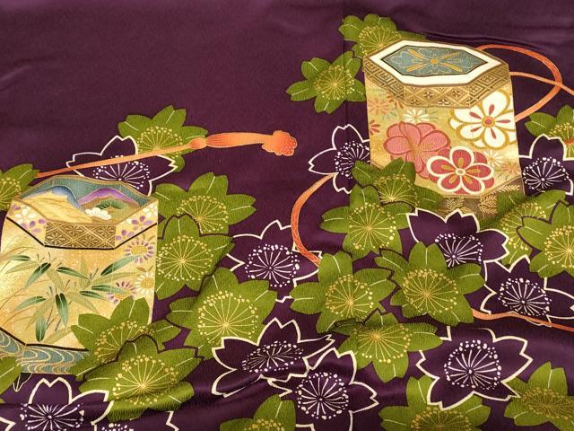 平和屋本店●お引きずり・お引き摺り・引き振袖 和装 結婚式 舞妓 芸妓 芸者 衣装 舞桜貝桶文 金彩 逸品 AABJ2786fw