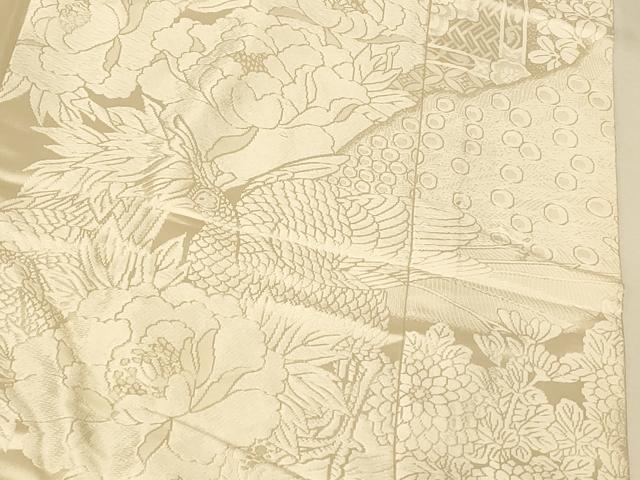 平和屋本店●白打掛 白無垢 和装 婚礼 結婚式 花嫁 神社挙式 唐織 飛鶴四季花文 逸品 AABJ2812fw