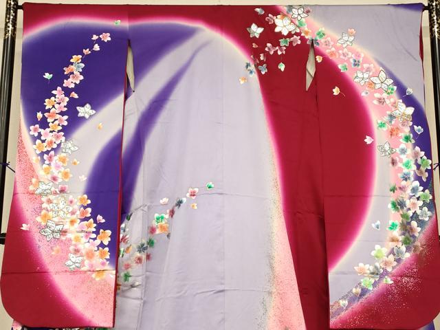 平和屋本店●お引きずり・お引き摺り・引き振袖 和装 結婚式 舞妓 芸妓 芸者 衣装 舞花霞文 ホログラム箔 金銀彩 逸品 AABJ2838fw