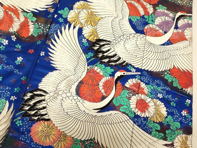 平和屋本店●色打掛 和装 婚礼 結婚式 花嫁 神社挙式 唐織 飛鶴草花文 金糸 逸品 AABJ2912fw