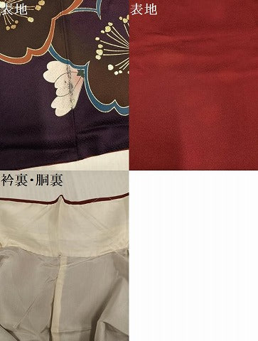 平和屋着物●豪華振袖 舞桜文 暈し染め 金彩 正絹 逸品 AABJ2921ph