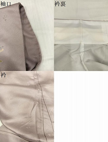 平和屋着物●訪問着 草花文 金彩 正絹 逸品 AABJ2925ph