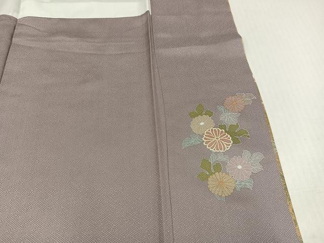 平和屋着物●訪問着 草花文 金彩 正絹 逸品 AABJ2925ph