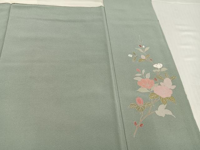平和屋着物●訪問着 友禅 枝花文 暈し染め 正絹 逸品 AABJ2928ph