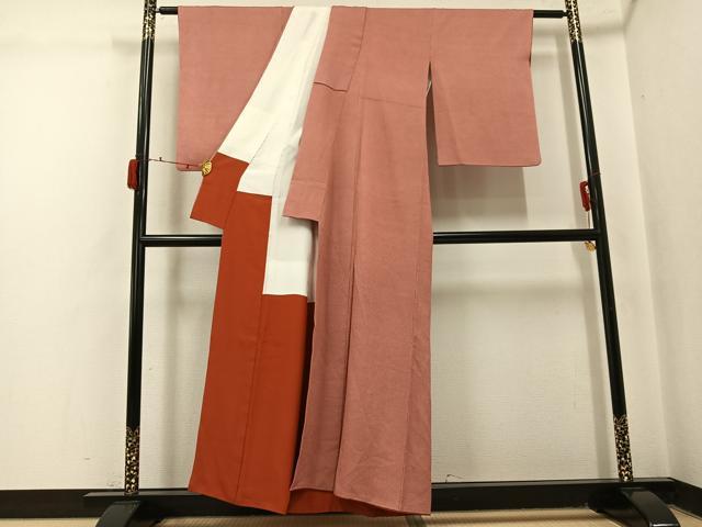 平和屋着物●小紋師 鈴木秋治 江戸小紋 角通し 正絹 逸品 AABJ2940ph