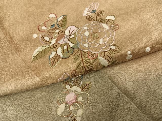 平和屋着物●奥村悟 訪問着 刺繍 辻が花 暈し染め 金彩 やまと誂製 正絹 逸品 AABJ2942ph