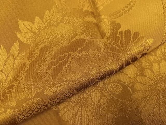 平和屋着物●振袖用長襦袢 無双仕立て 薬玉 桑茶色 半衿刺繍 正絹 逸品 AABJ2950ph