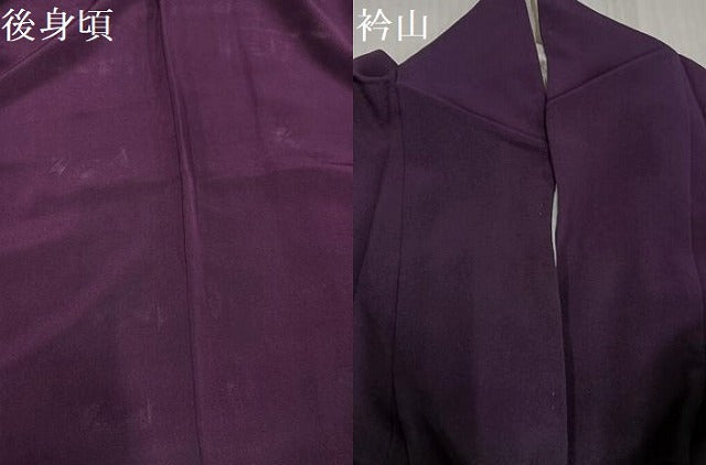 平和屋着物●上質な色無地 似せ紫色 正絹 逸品 AABJ2952ph